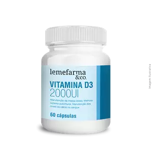 Imagem de Vitamina D3 2000UI 60 Cápsulas
