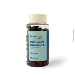 Imagem de POLIVITAMÍNICO POLIMINERAIS A-Z 60 DOSES